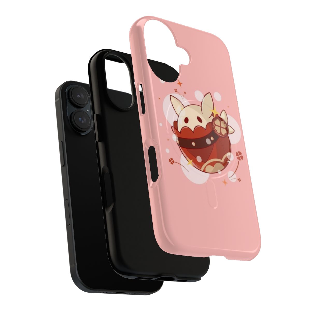 Klee-inspired magnetic tough phone case with a cute bunny design, perfect for Genshin Impact enthusiasts. - Layers