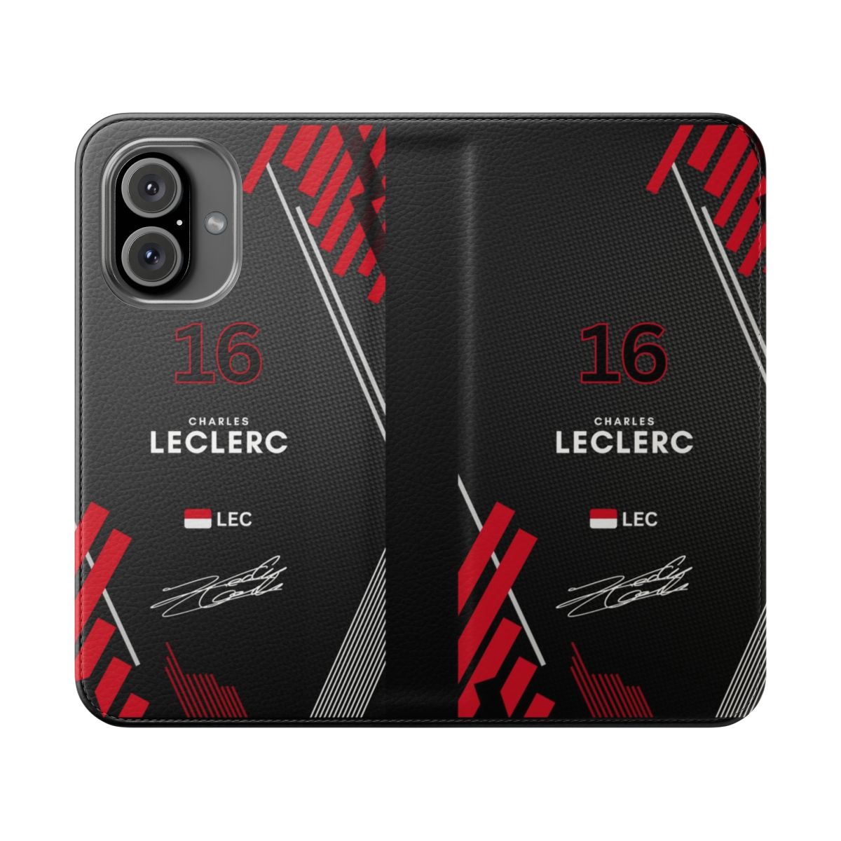 Formula 1 inspired phone case with Charles Leclerc design