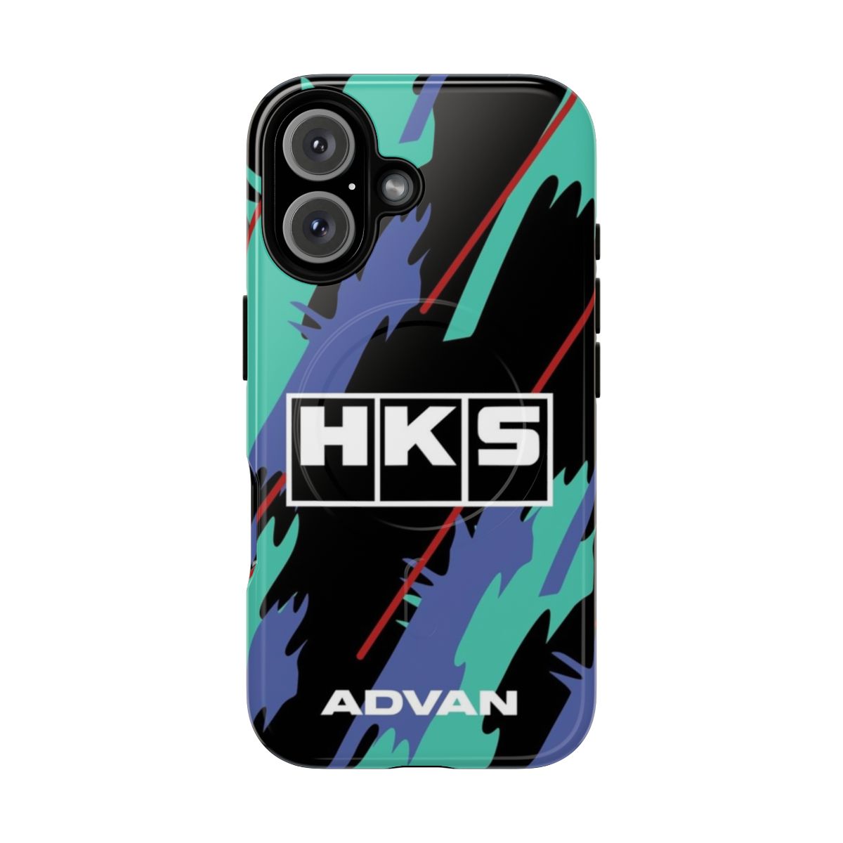 Retro car livery designed magnetic tough phone case