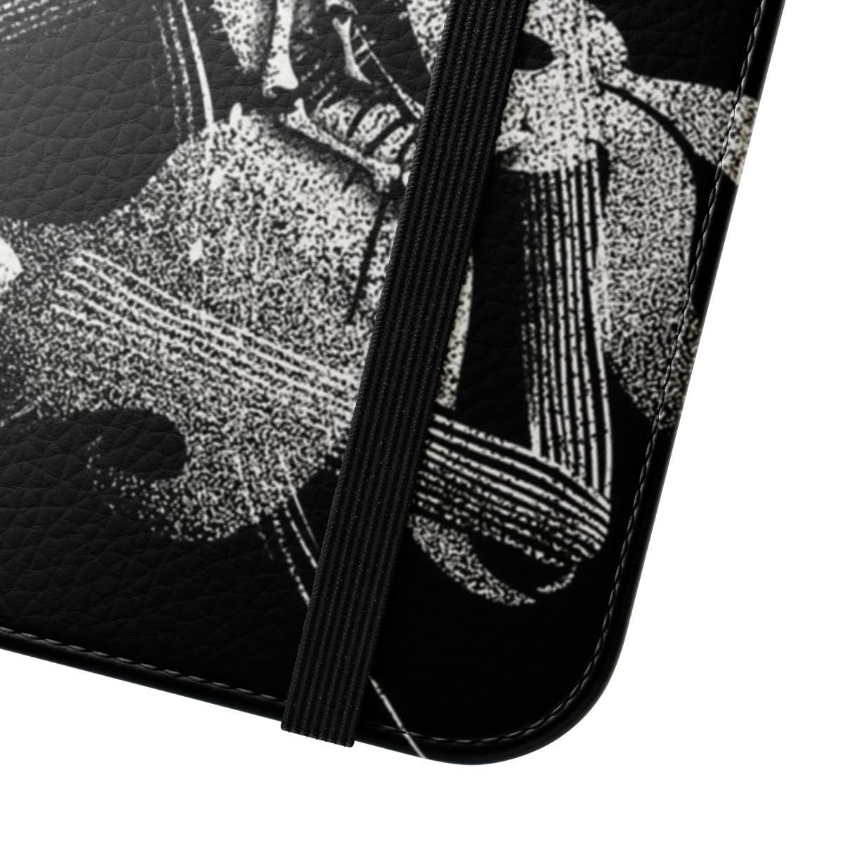 Jack Skellington Pumpkin King inspired phone case with a Godfather-style design - Close Up