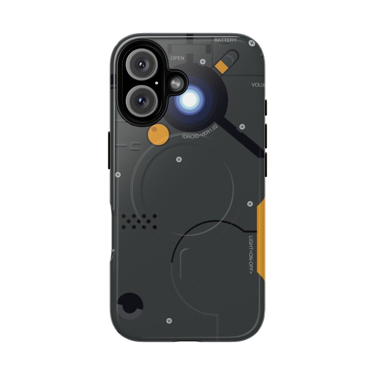 Tactical military-inspired magnetic phone case inspired by the Idroid from the Metal Gear Solid video game series