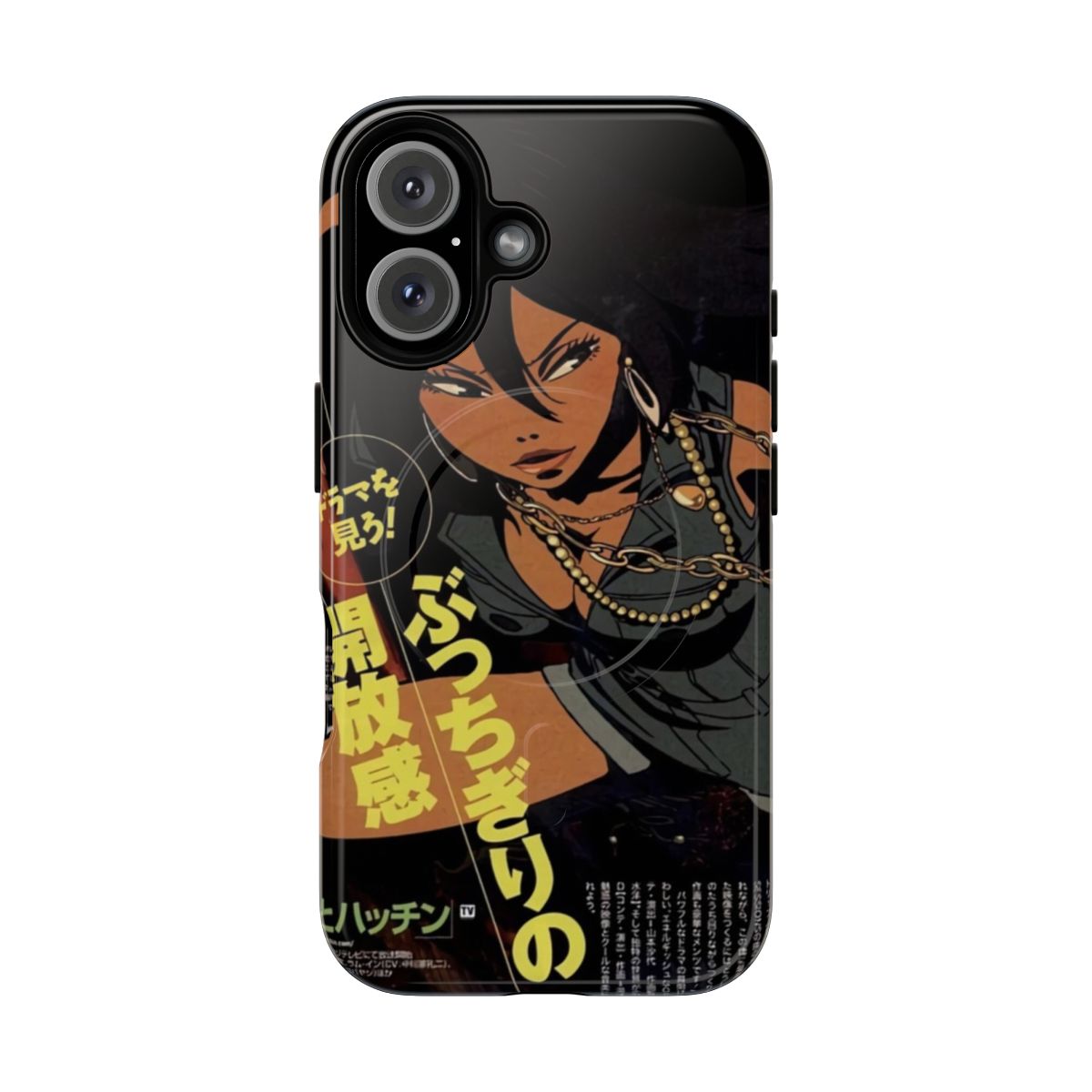 Anime-inspired tough phone case featuring Michiko Malandro from Michiko to Hatchin