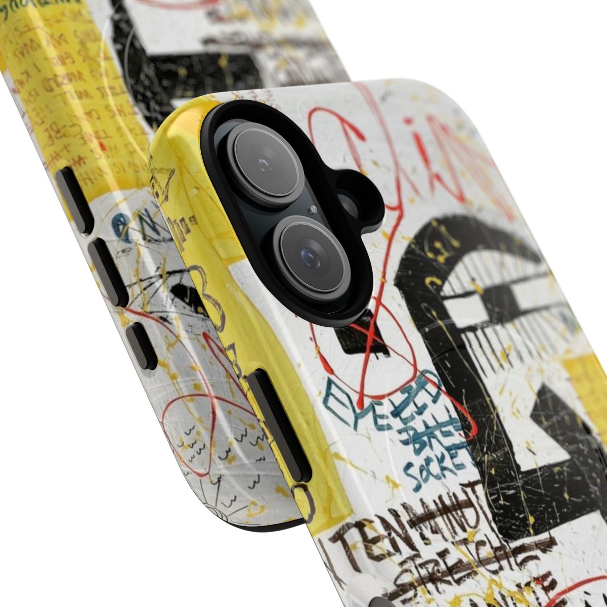 Abstract art style phone case with tough magnetic design - Detail