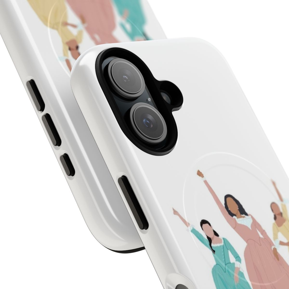 Magnetic tough phone case featuring the Schuyler Sisters from the Hamilton musical - Detail