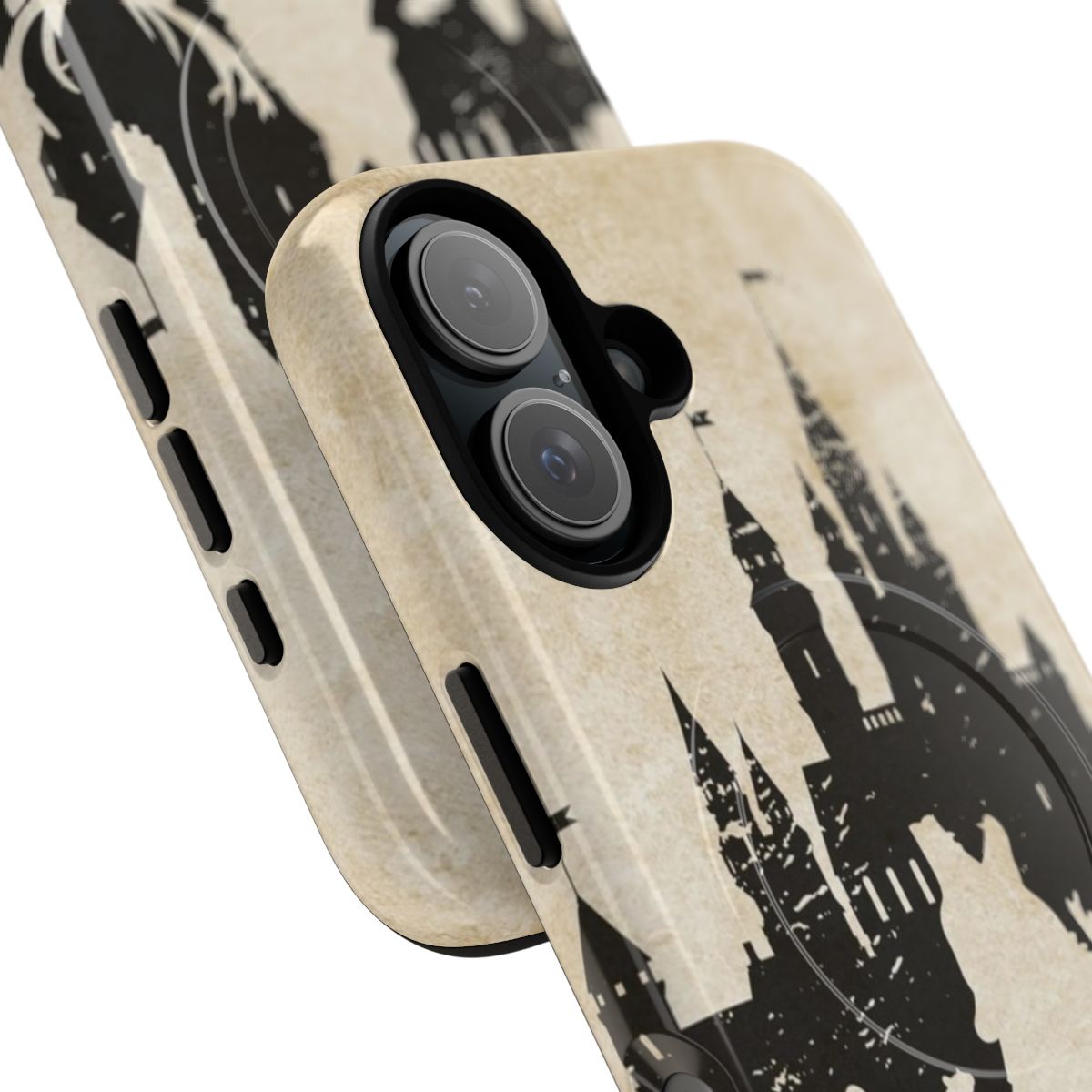 Magical phone case featuring the Marauders Castle from the wizarding world - Detail