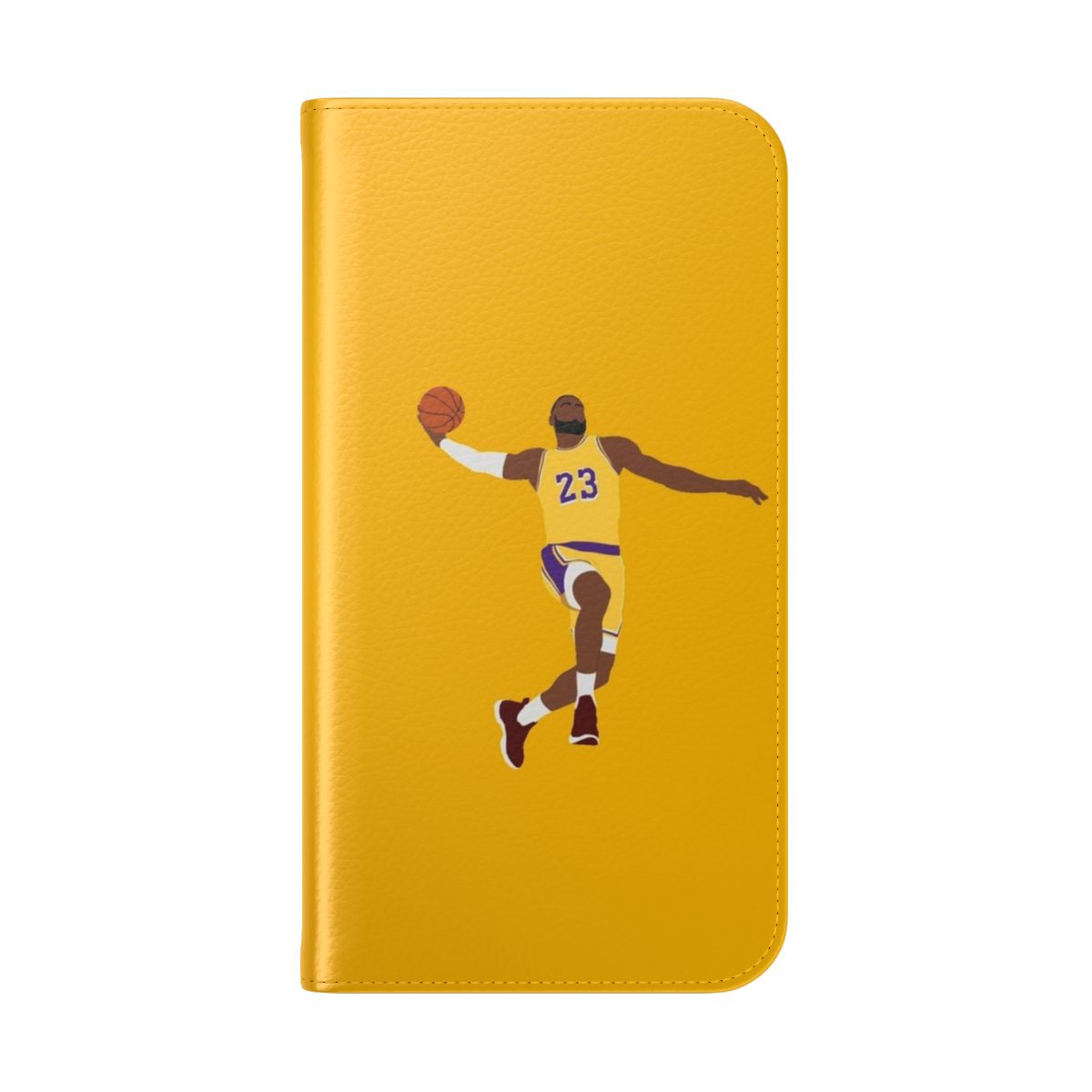 Slam Dunk Basketball-Inspired Flip Cover Phone Case - Folded Back