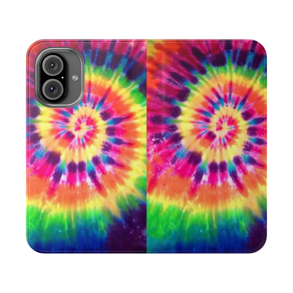 Tie dye pattern flip phone case cover