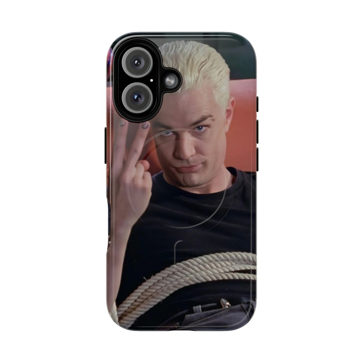 Retro-inspired Spike phone case with a magnetic closure and tough design for Buffy the Vampire Slayer fans