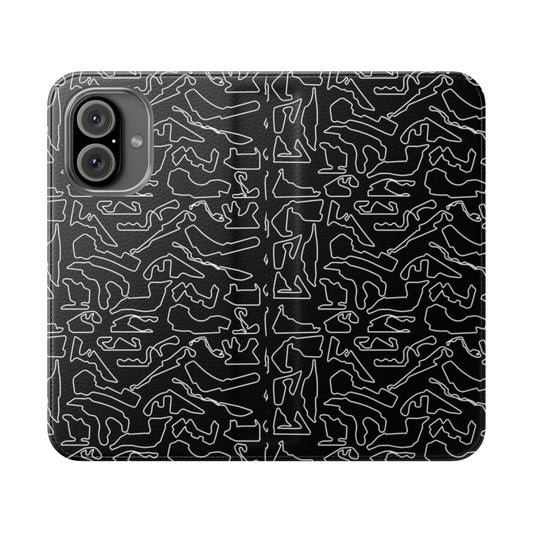 Stylish formula 1 inspired phone case featuring the 2023/2024 F1 race tracks