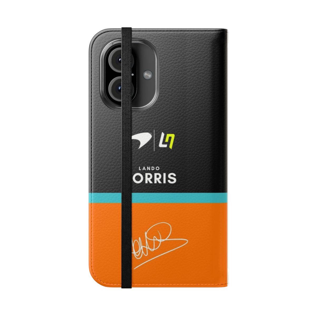 Lando Norris Inspired Flip Cover Phone Case for iPhone and Samsung - Folded Front