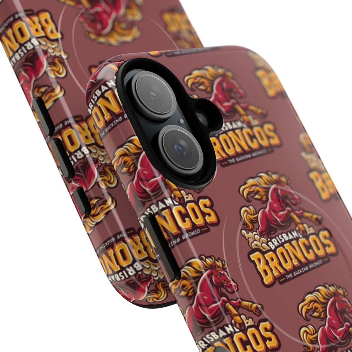 Tough Rugby Phone Case for Brisbane Broncos Fans - Detail