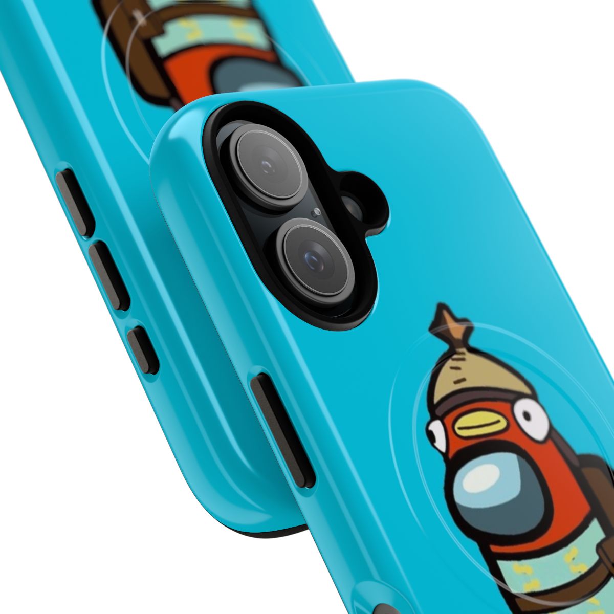 Fishstick-themed magnetic phone case for gamers - Detail