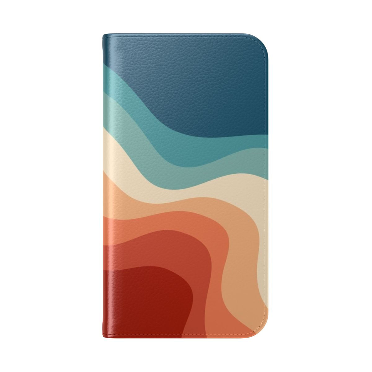 Retro abstract waves pattern on a stylish phone case cover - Folded Back