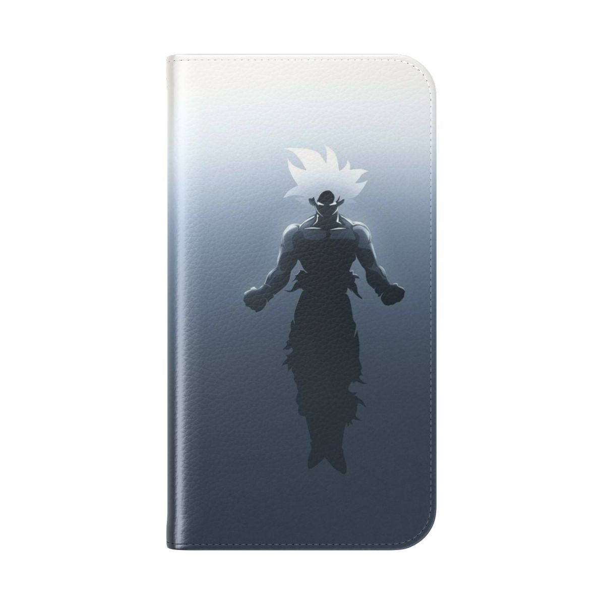 Goku Mastered Ultra Instinct Flip Cover Phone Case - Folded Back