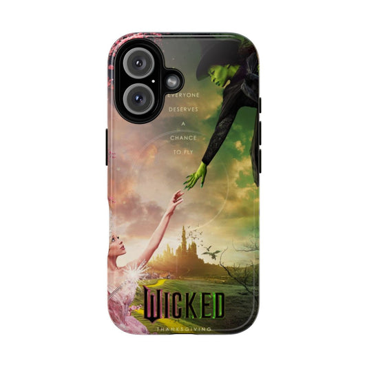 Magnetic tough phone case with a wicked fantasy movie-inspired graphic design