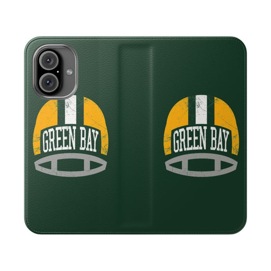 Retro green bay packers helmet inspired phone case