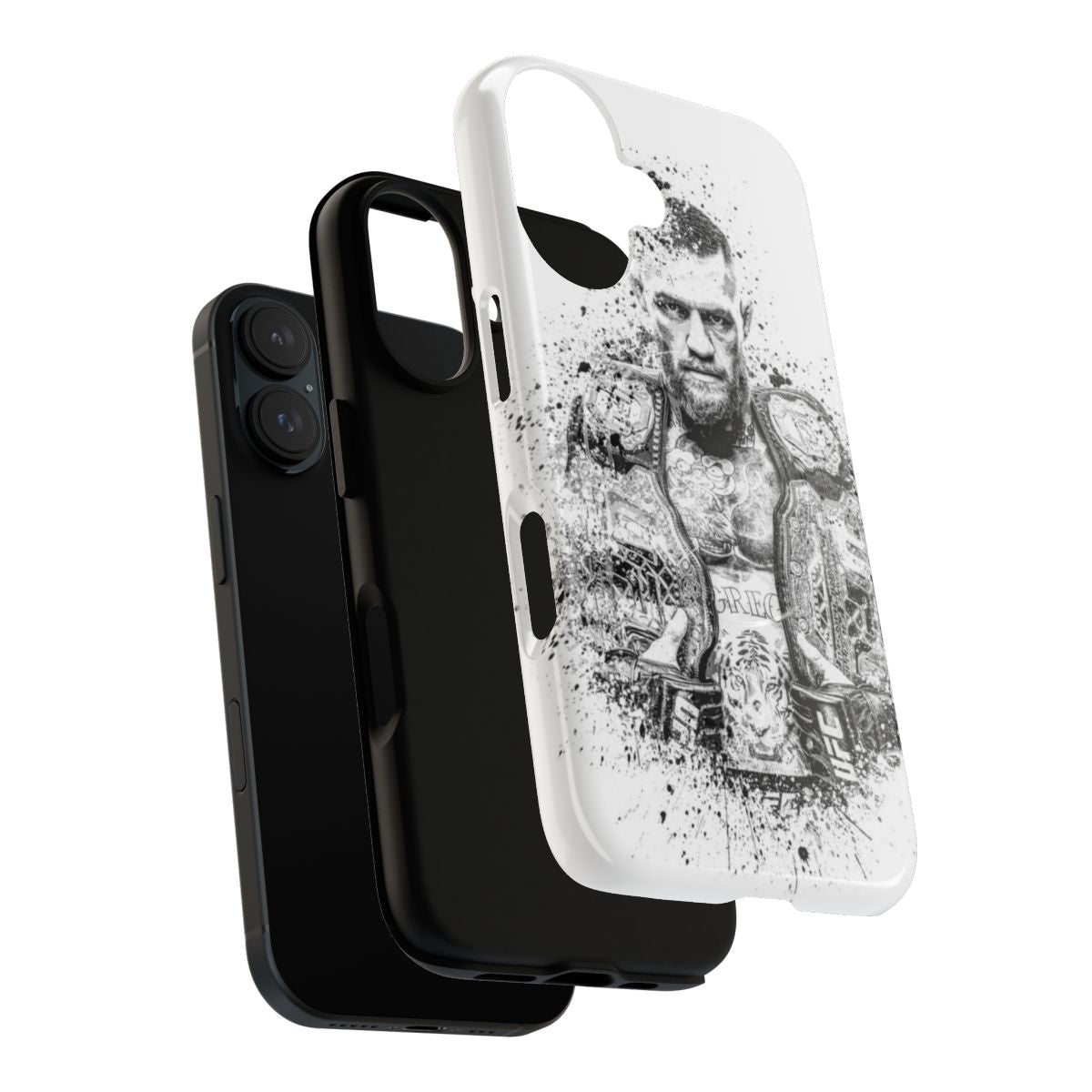 Conor McGregor Inspired Splatter Phone Case - Layers