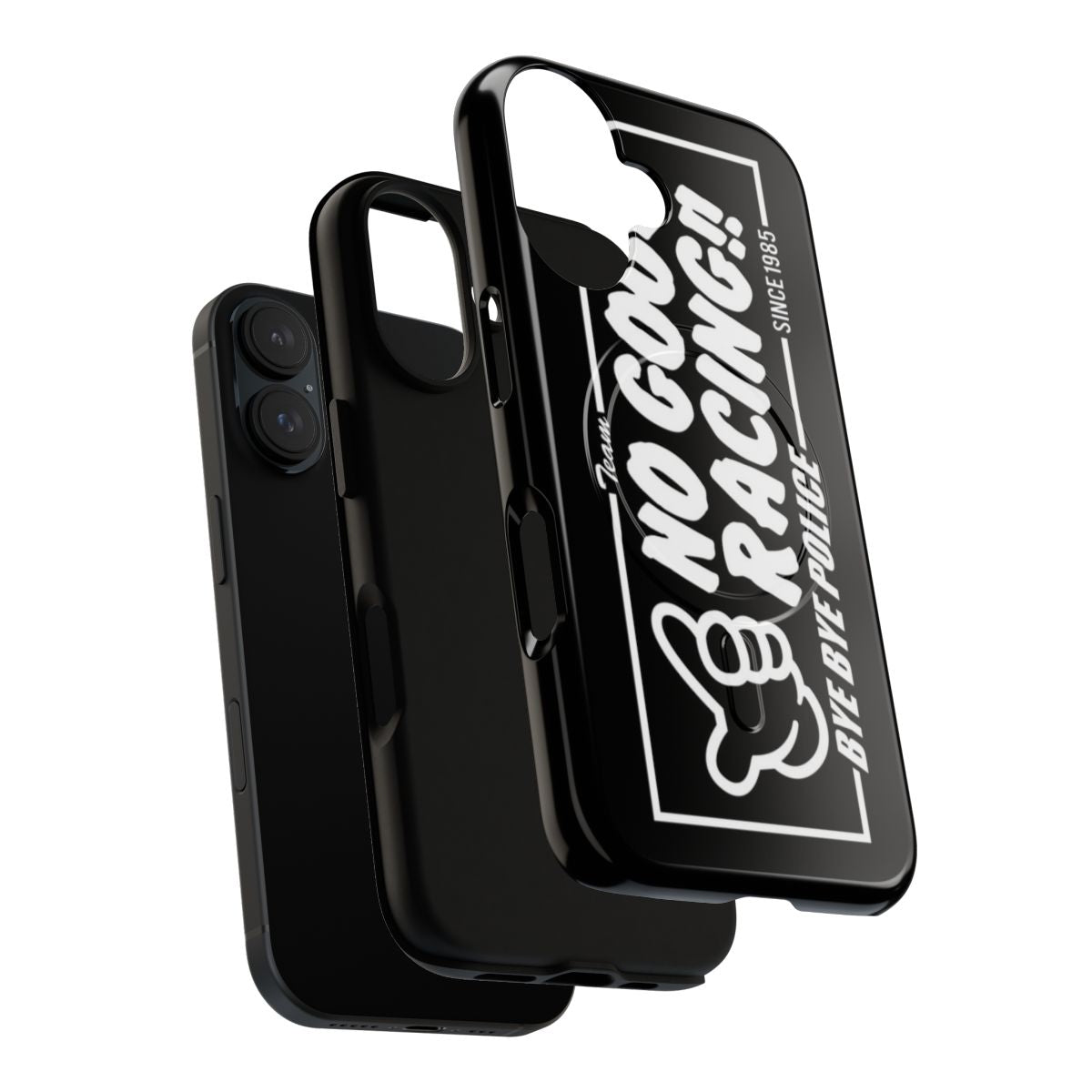 Magnetic tough phone case with racing-inspired design, including JDM, stickerbomb, and performance car graphics - Layers