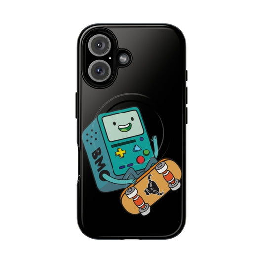 BMO-inspired skateboard-style magnetic tough phone case