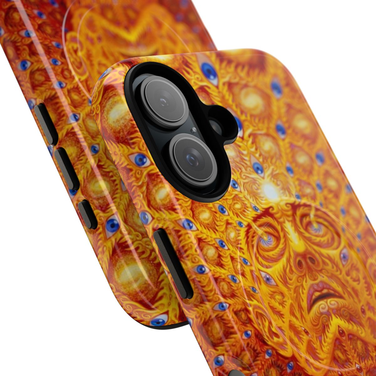 Magnetic tough phone case with surreal and visionary artwork design - Detail