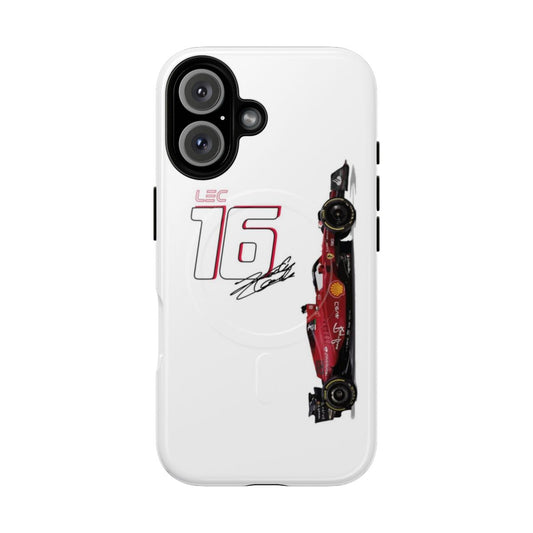 Charles Leclerc inspired 2024 Formula 1 minimalist phone case design