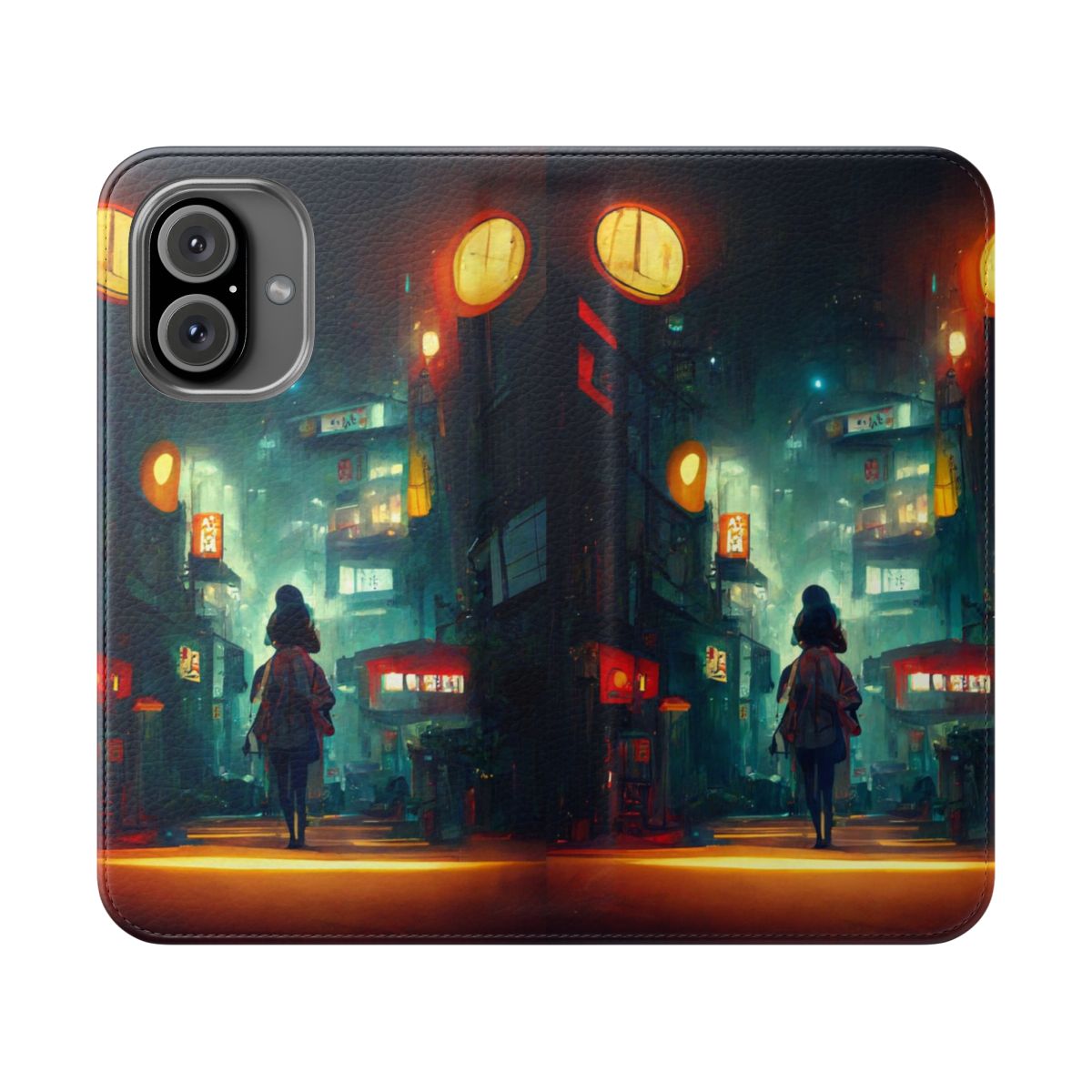 Spirited Away Inspired Flip Cover Phone Case with Chihiro and Studio Ghibli Artwork