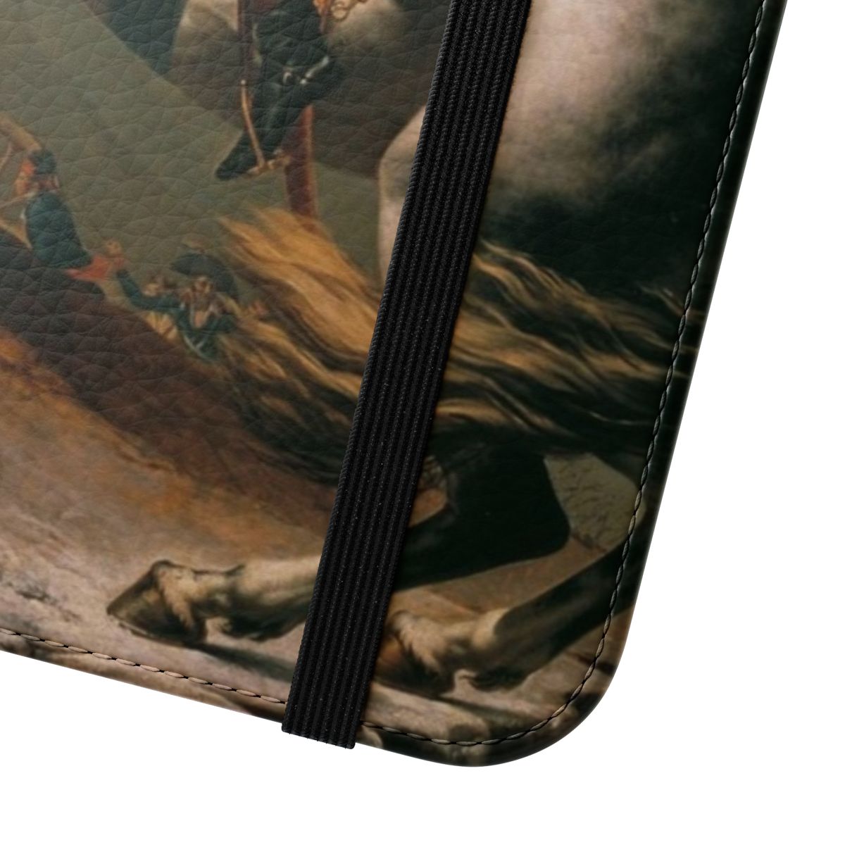 Napoleon Bonaparte themed flip cover phone case - Close Up