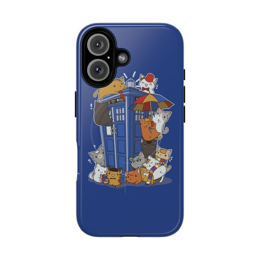 Kitten-themed magnetic tough phone case design