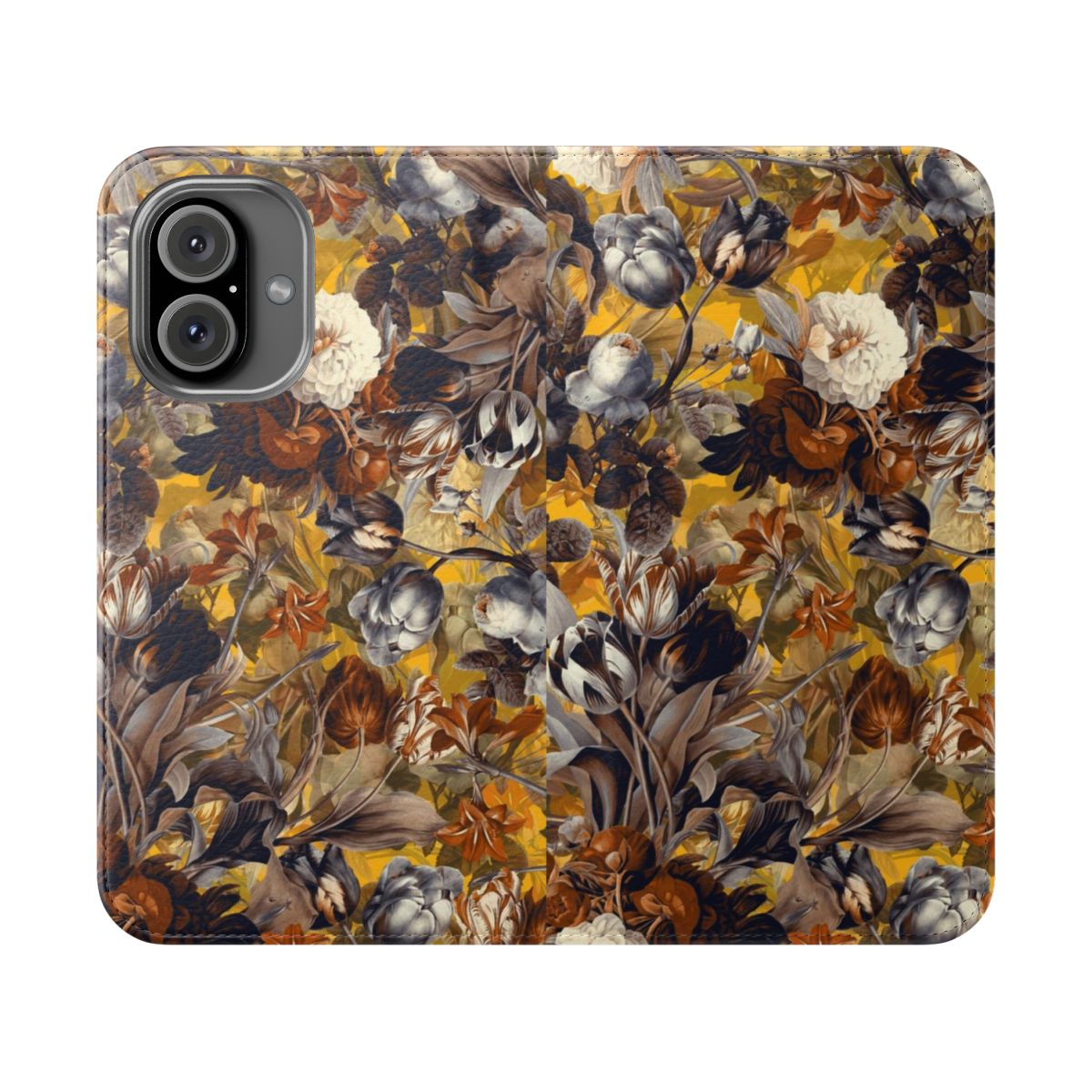 Botanical tropical leaf pattern phone case