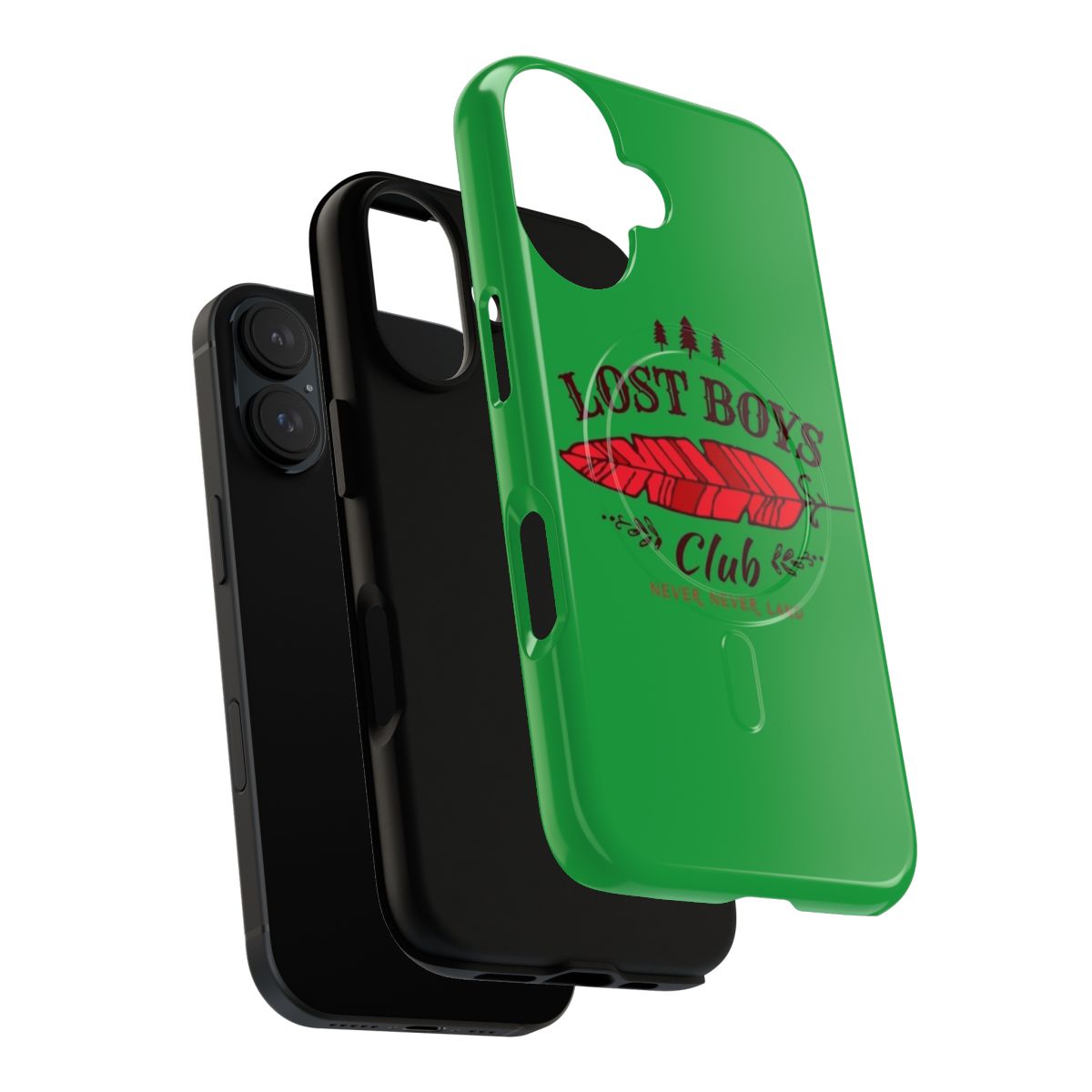 Magnetic tough phone cases with a Peter Pan and Lost Boys Club design - Layers