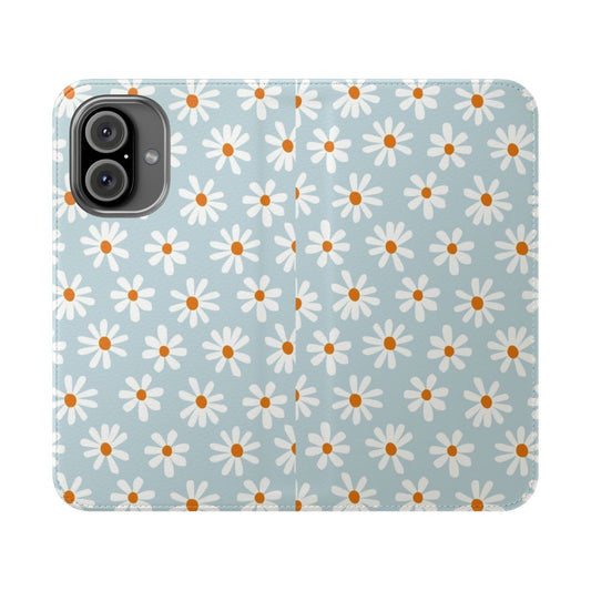 Vibrant daisy floral pattern on a phone case cover