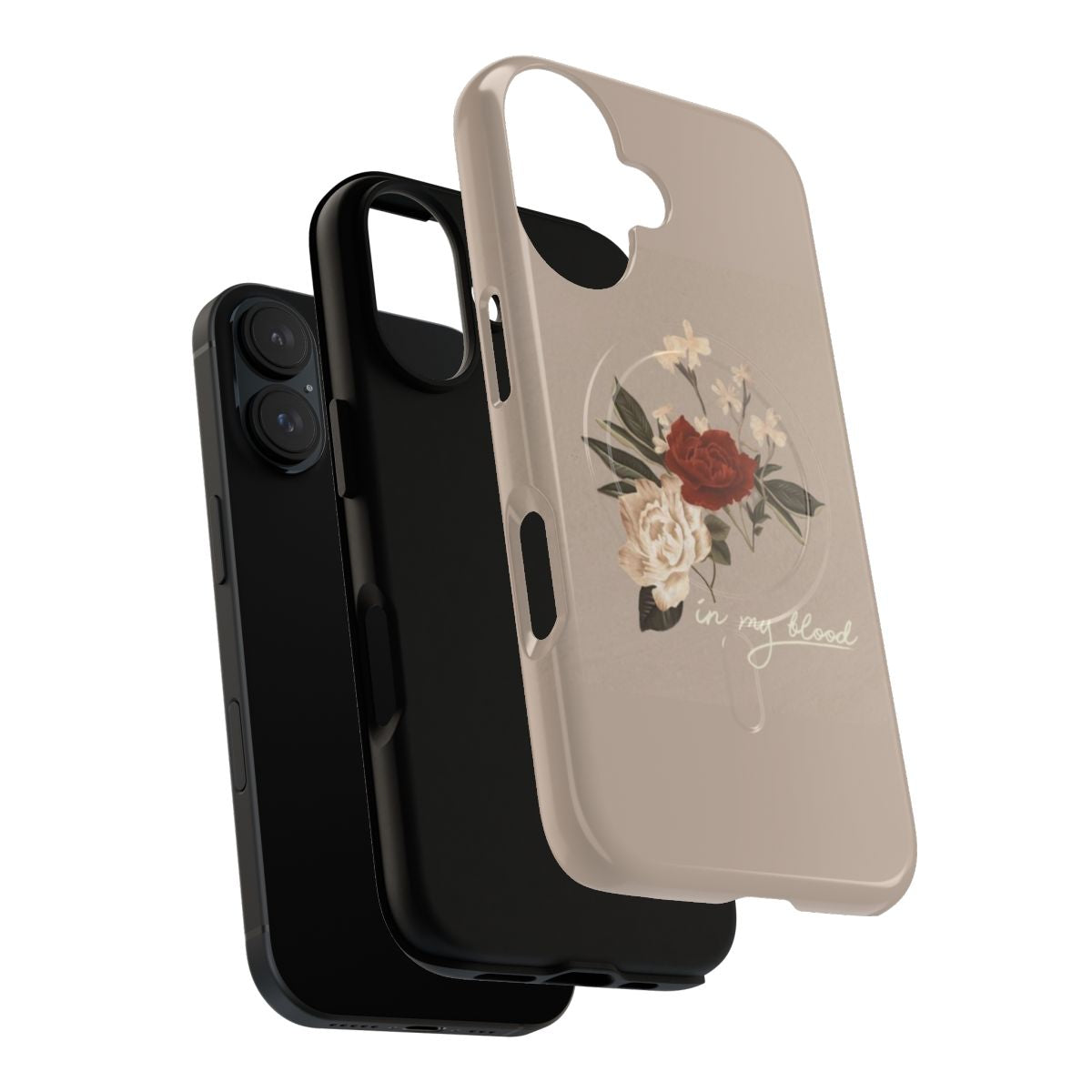 Shawn Mendes-inspired floral magnetic tough phone case - Layers