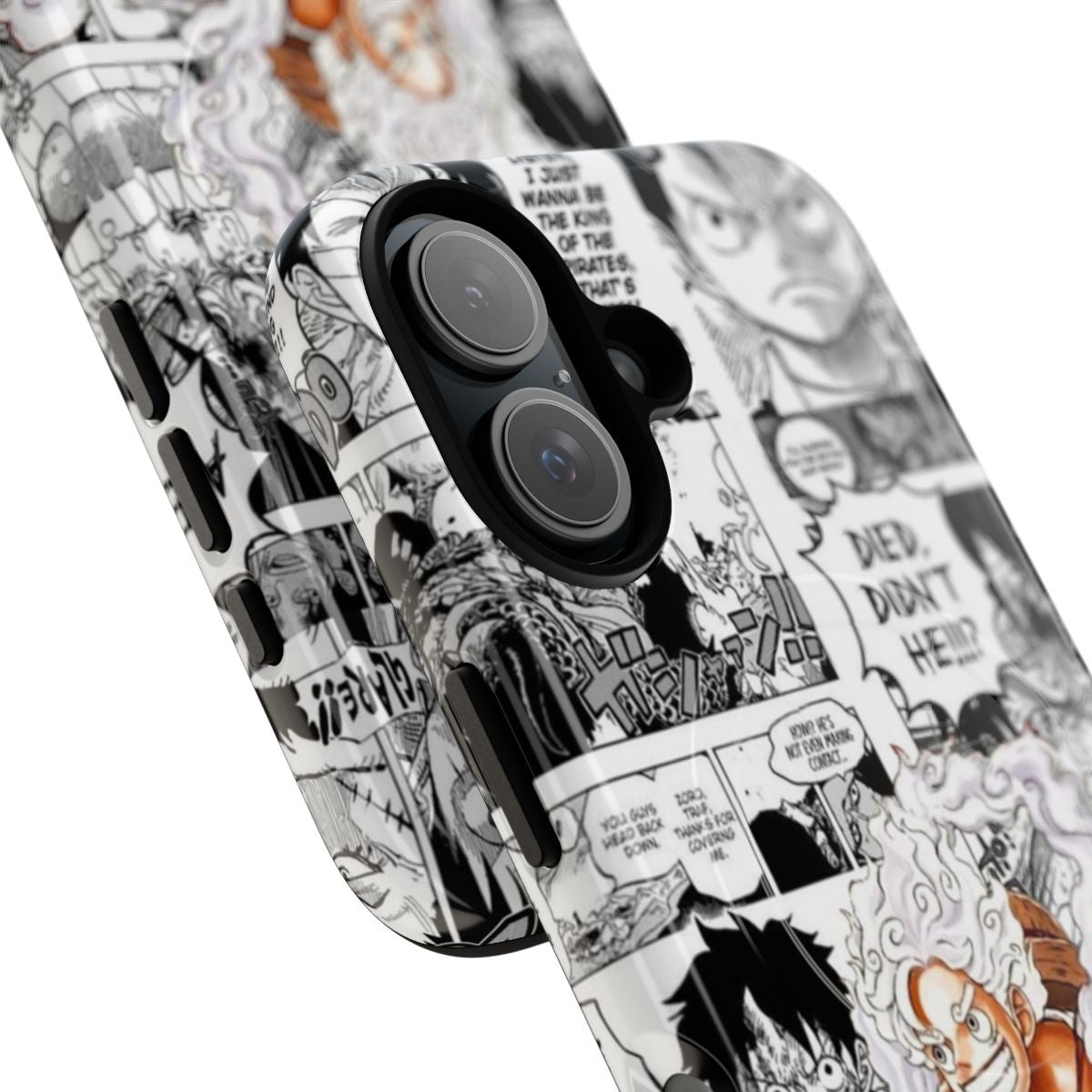 Durable phone case featuring Monkey D. Luffy from the anime One Piece - Detail