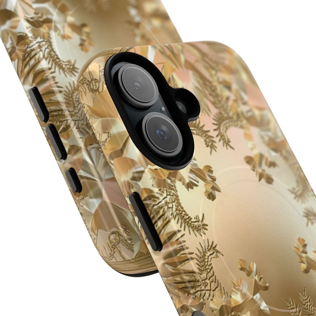 Magnetic tough phone case with watch the throne, rap, and hip hop inspired design - Detail