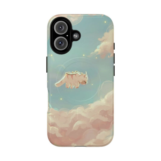 Magnetic tough phone case featuring a detailed illustration of Appa, the sky bison from Avatar: The Last Airbender.