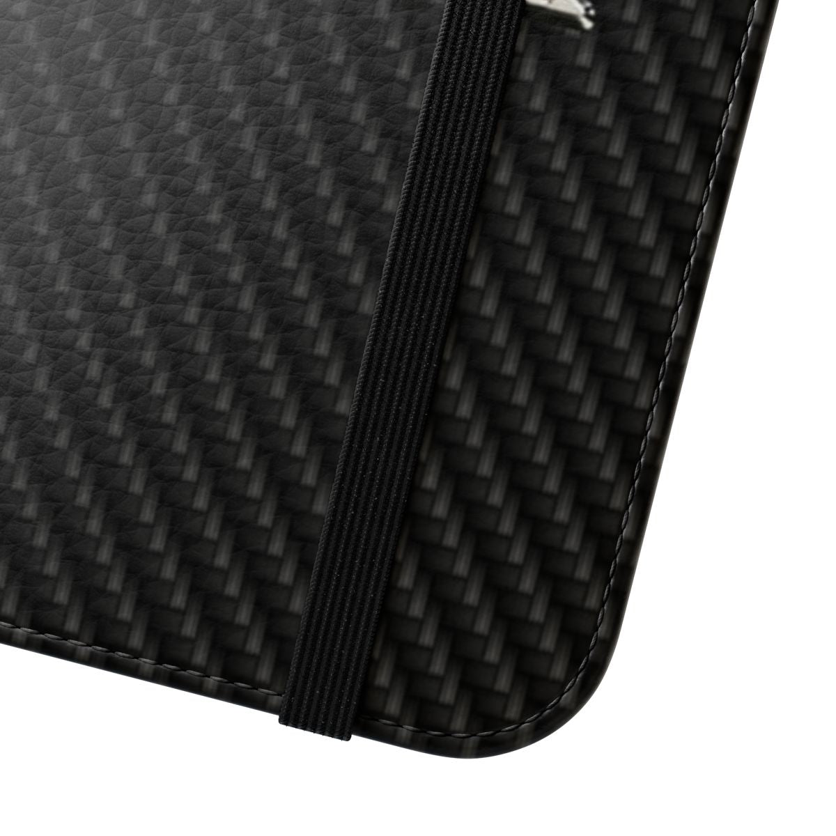 Carbon Fiber Phone Case with Sports Car Design - Close Up