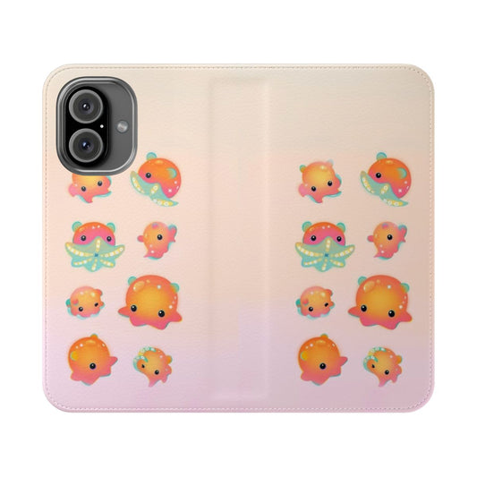 Vibrant phone case featuring a cute flapjack octopus design