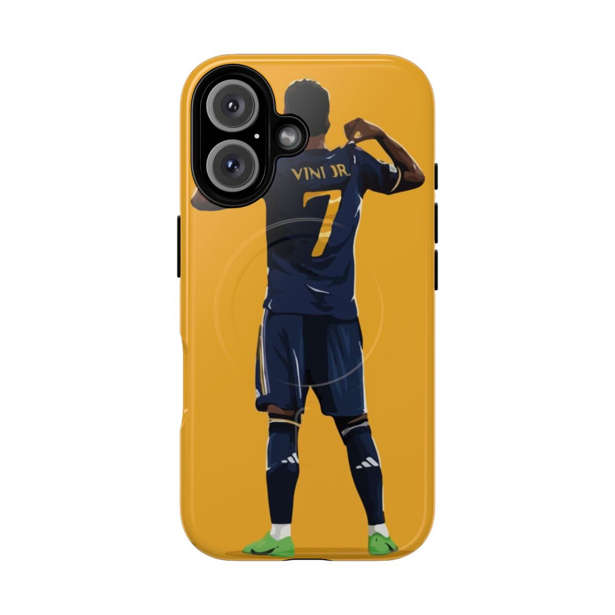 Personalized magnetic tough phone case featuring Vinicius Junior