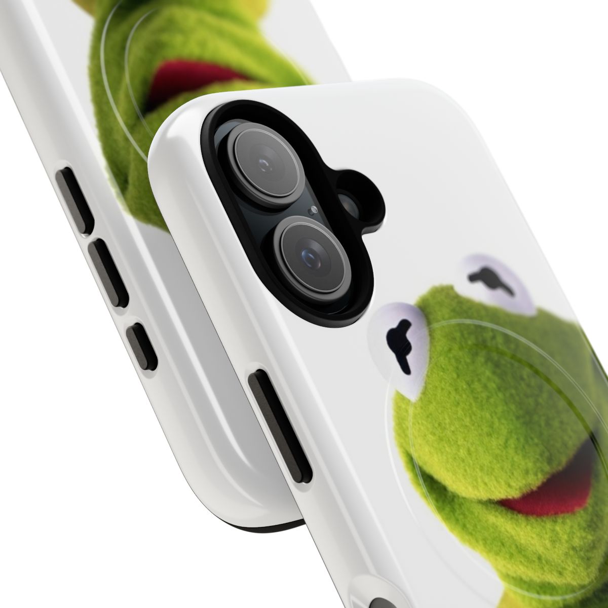 Magnetic phone case cover with a Kermit the Frog design - Detail