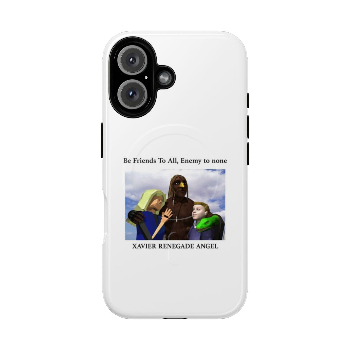 Magnetic tough phone case featuring the character Xavier Renegade Angel