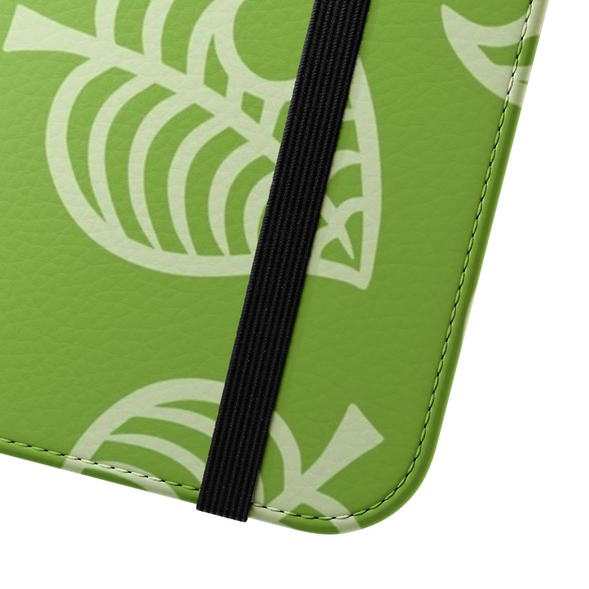 Flip cover phone case with Animal Crossing design - Close Up