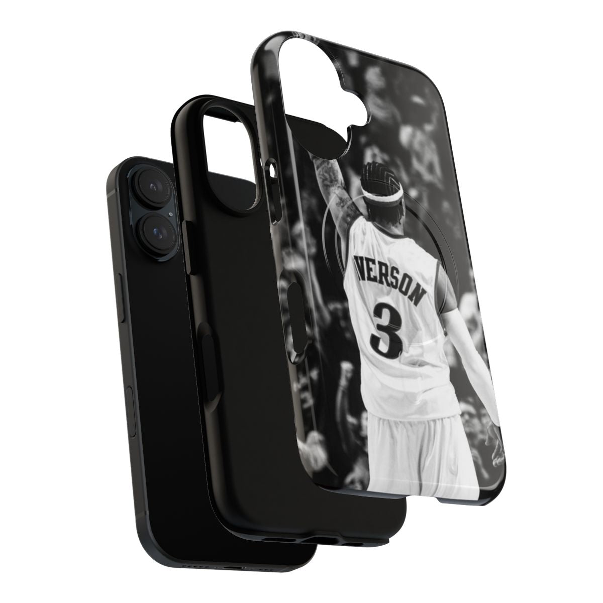 Magnetic tough phone case featuring an Allen Iverson inspired design - Layers