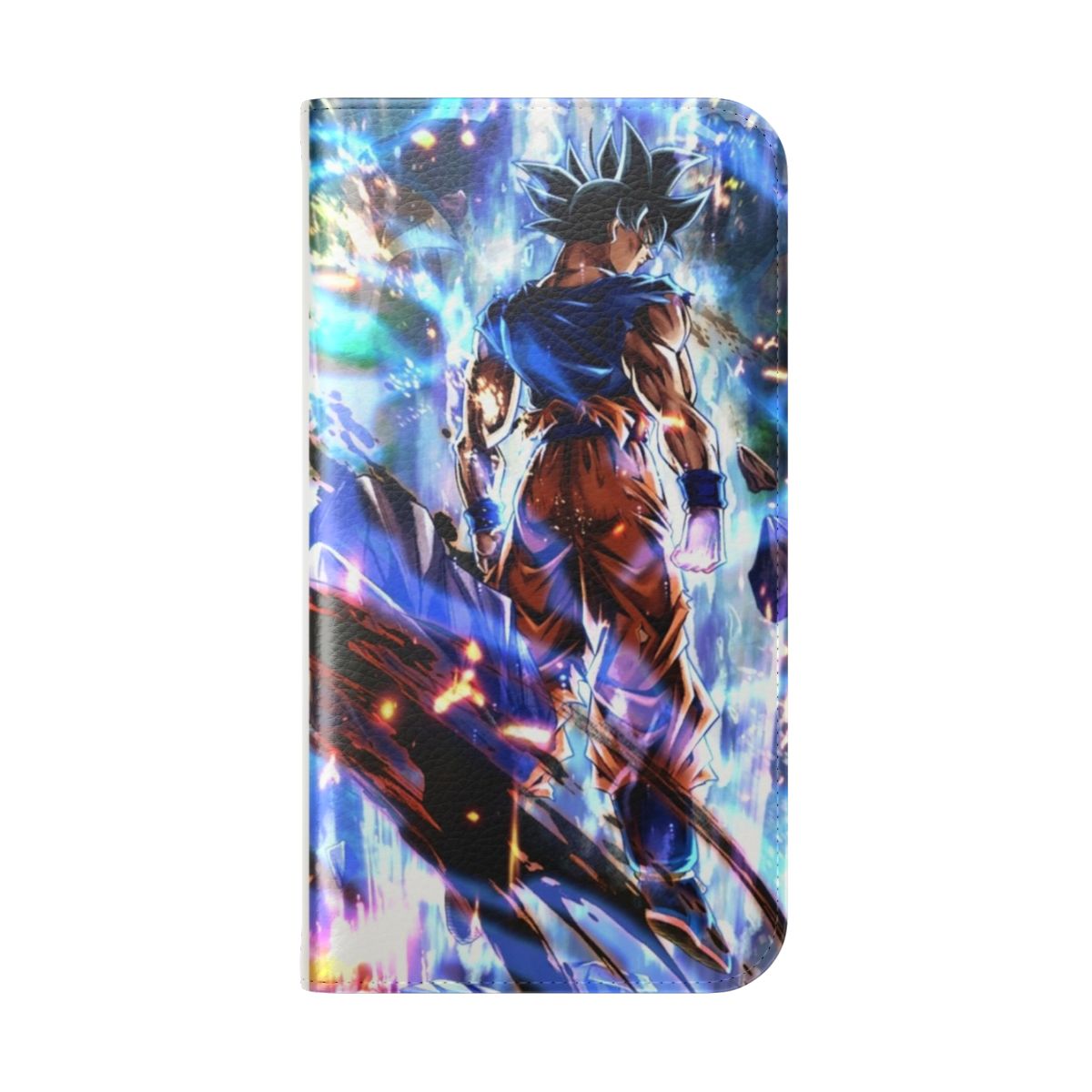 Dragon Ball themed phone case with Goku design - Folded Back