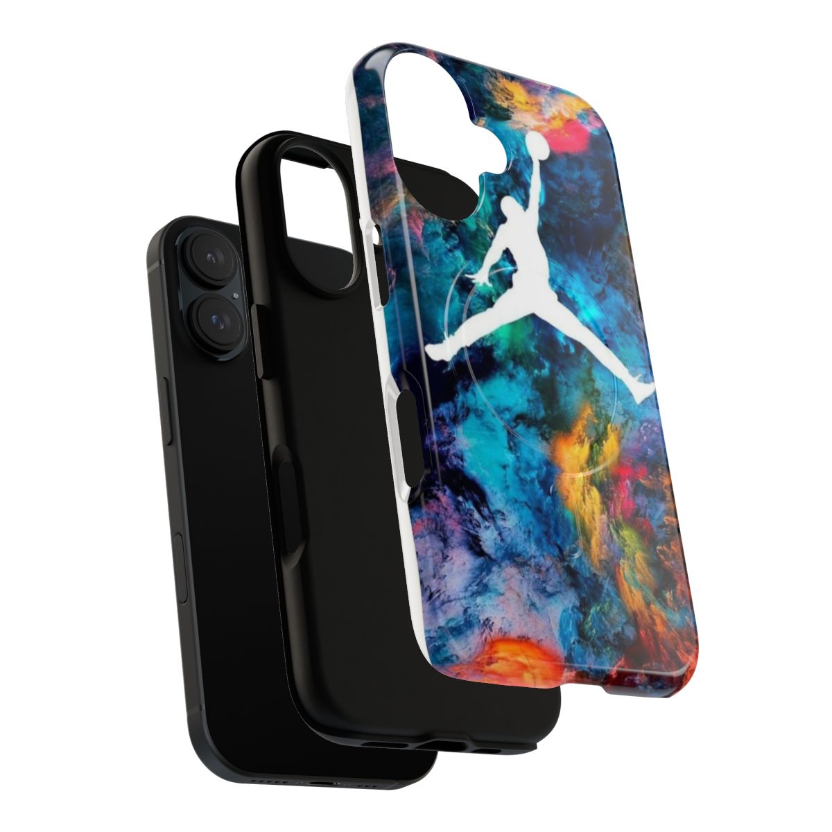 Magnetic tough phone case with Jordan design - Layers