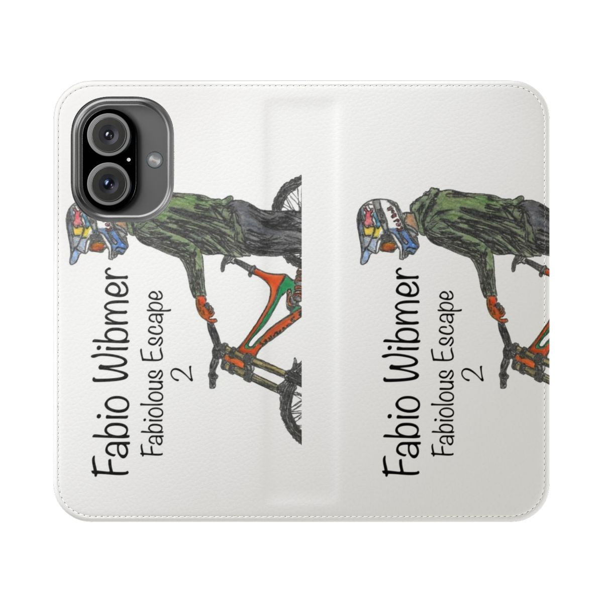 Fabio Wibmer Fabiolous Escape 2 Flip Cover Phone Case featuring mountain biking and freeride imagery