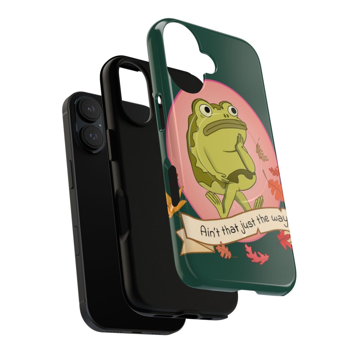 Magnetic tough phone case featuring the animated frog character Jason Funderburker from the TV series Over the Garden Wall. - Layers