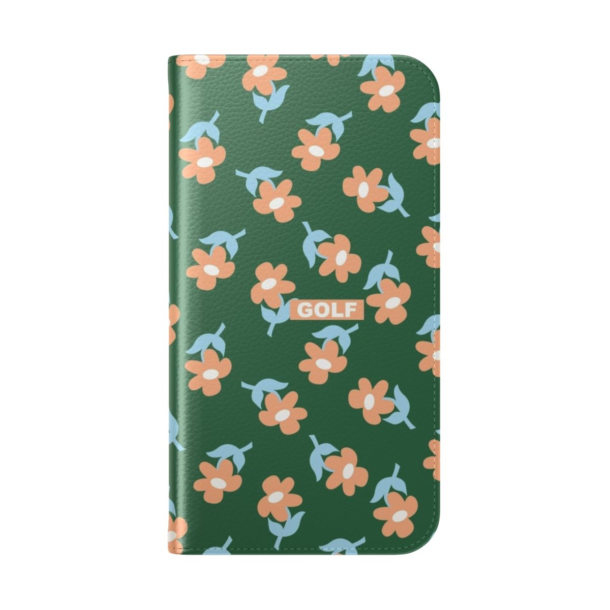 Floral Tyler the Creator Inspired Flip Cover Phone Case - Folded Back