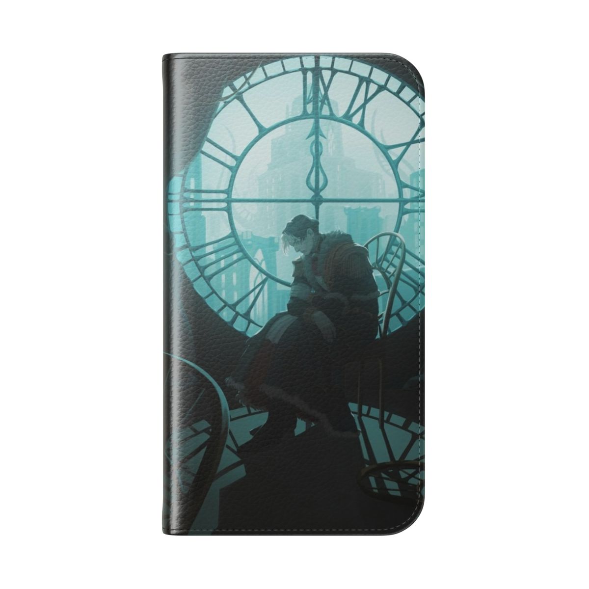 Fantasy-themed phone case with Emet Selch design - Folded Back