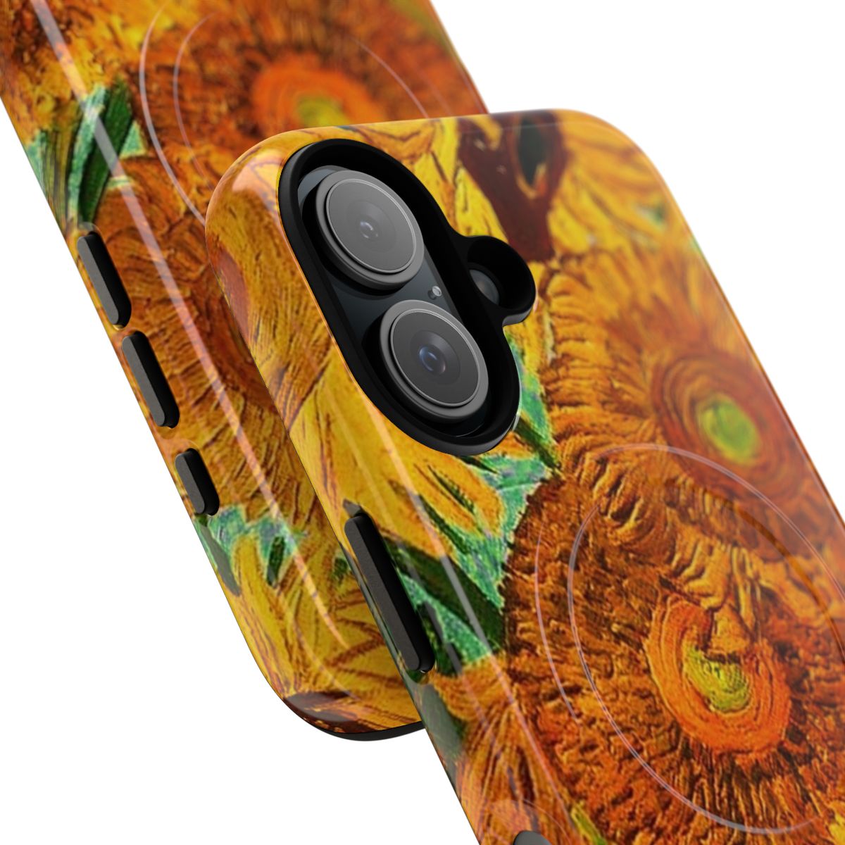 Artistic phone case featuring designs inspired by the iconic paintings of Vincent van Gogh - Detail