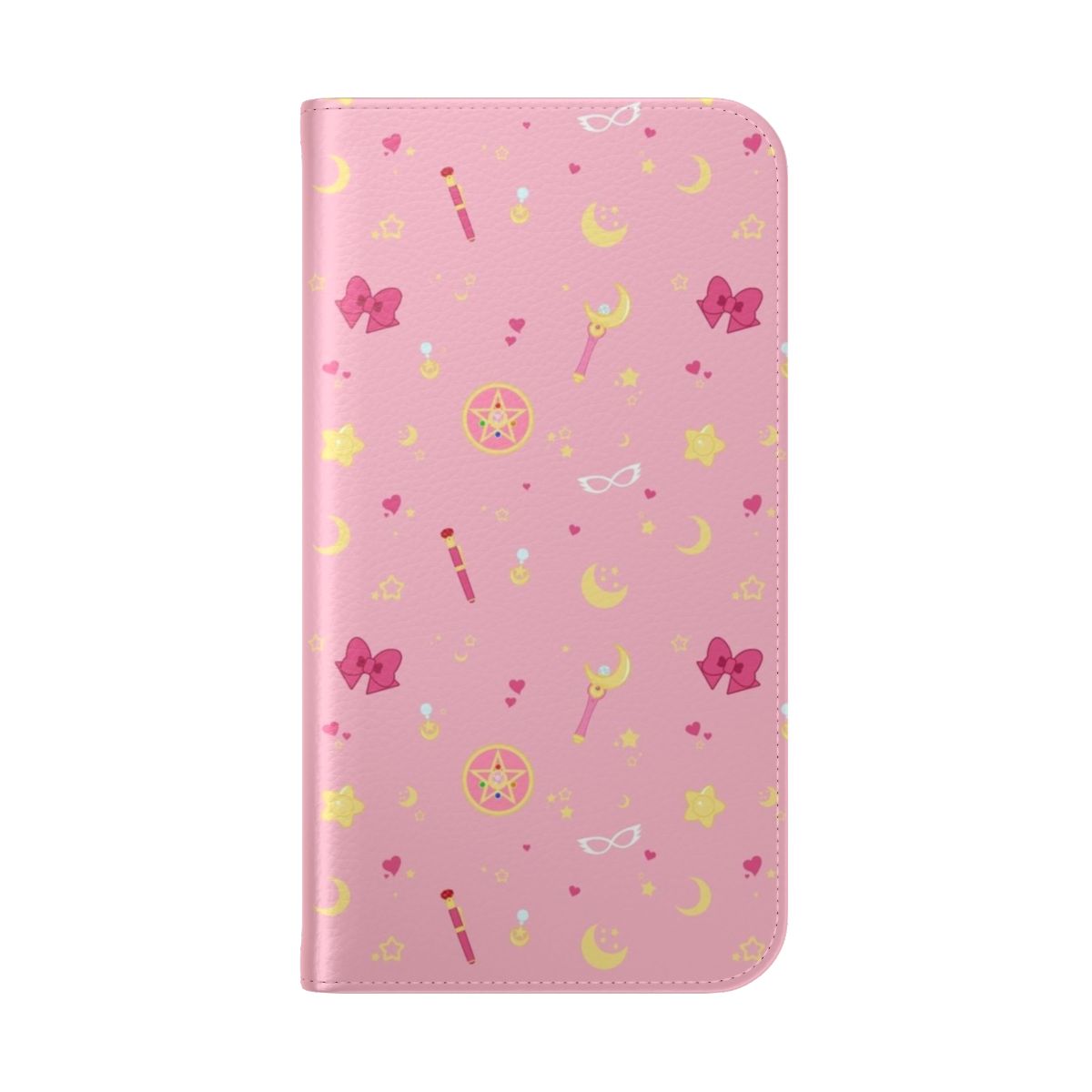 Colorful anime magical girl pattern flip phone case cover - Folded Back